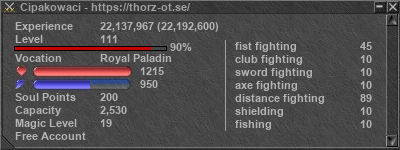 Signature for player Cipakowaci