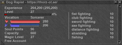 Signature for player Dog Rapist