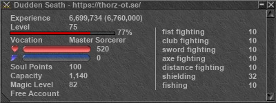 Signature for player Dudden Seath