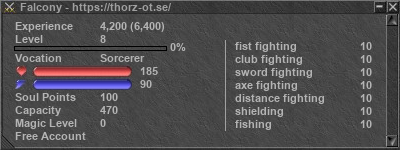 Signature for player Falcony