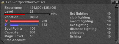 Signature for player Feel