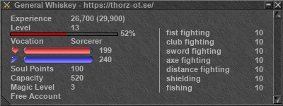 Signature for player General Whiskey