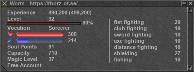 Signature for player Worm